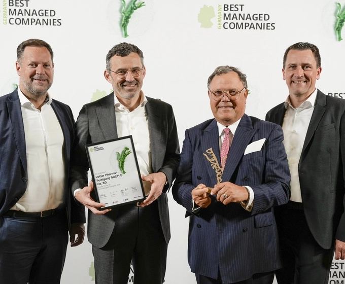 Vetter Earns Top Honour in Germany's Best Managed Companies Awards